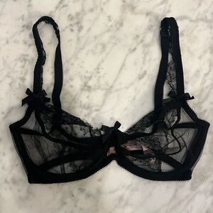 Agent Provocateur Black Lace Willa bra
